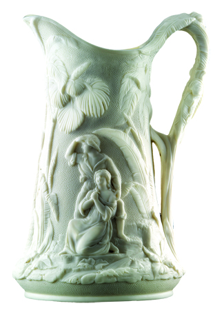 Parian porcelain pitcher